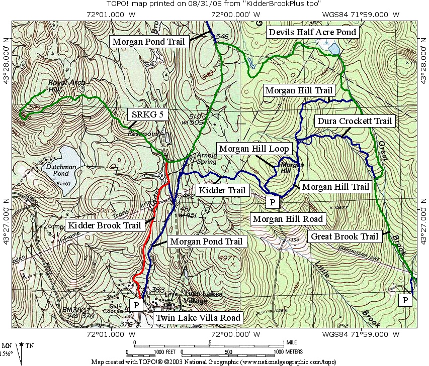Kidder Brook Map